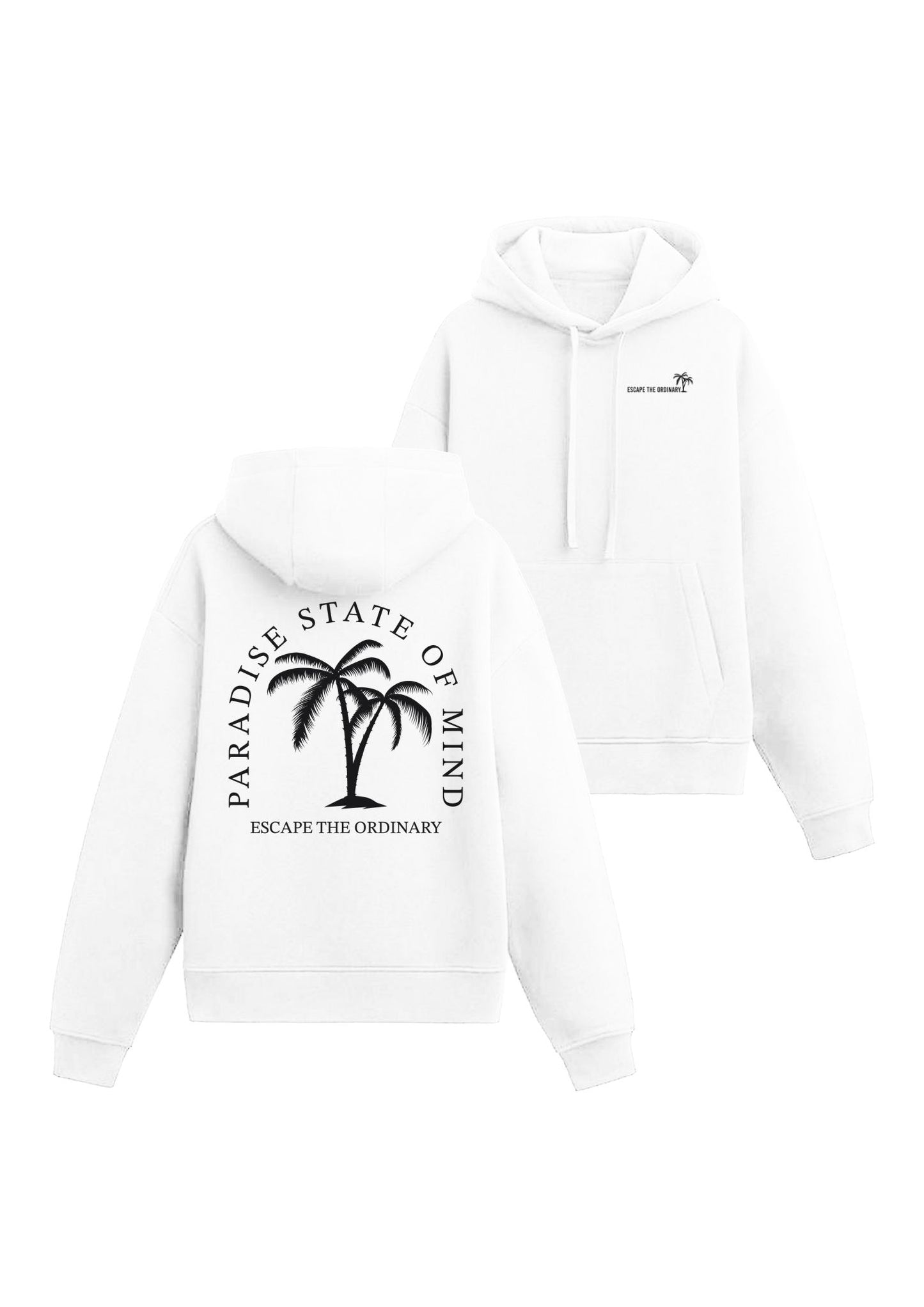 PARADISE HOODIE WHITE  - Unisex Kapuzenpullover Hoodie