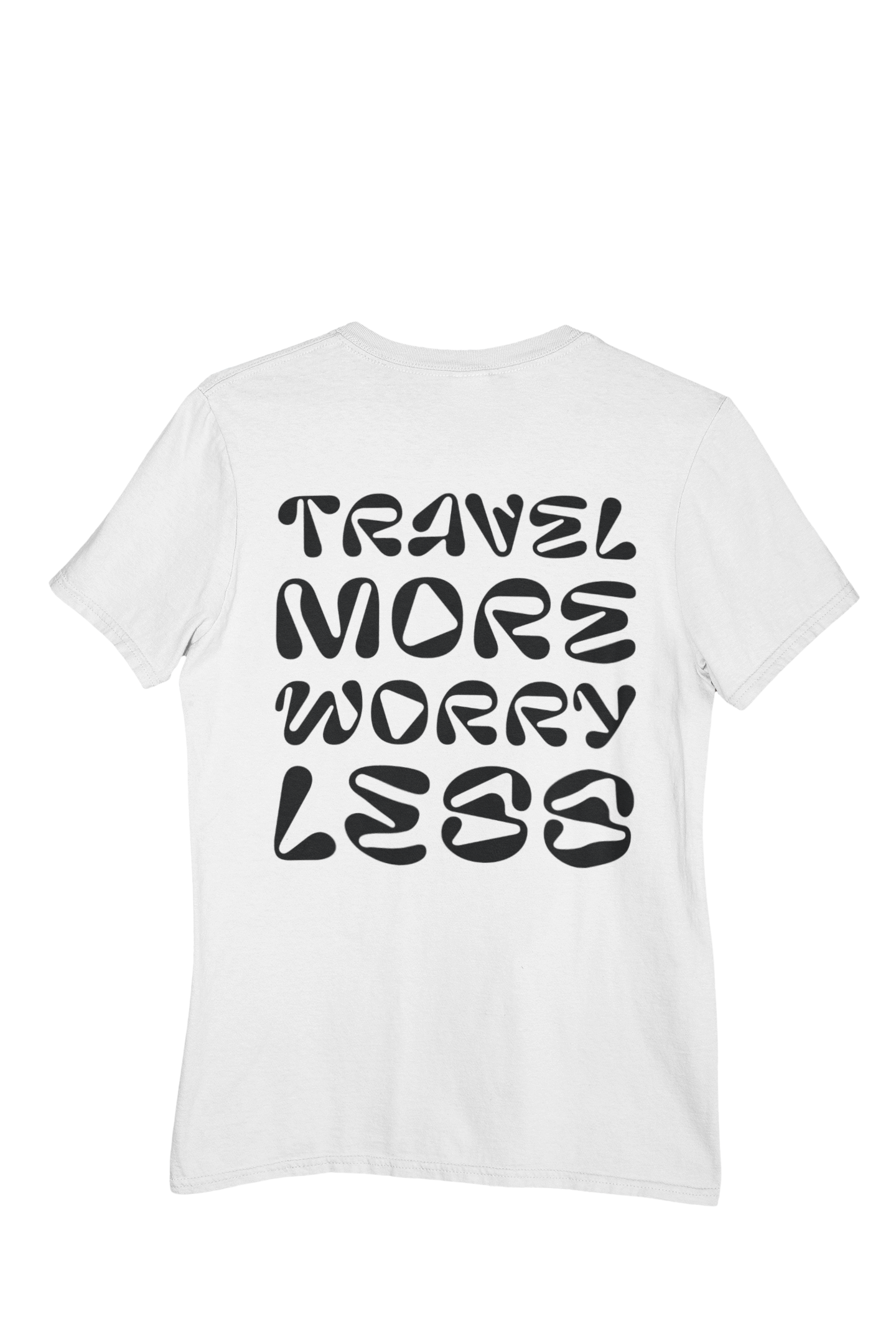 TRAVEL MORE BLACK TEE